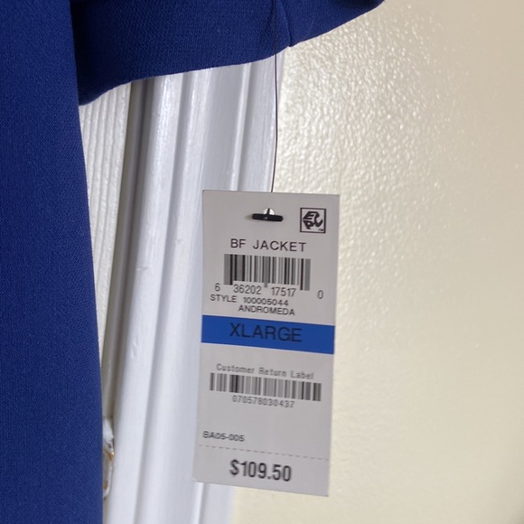 Alfani Women’s Flared Sleeve Andromeda Blue Jacket - Picture 4 of 10